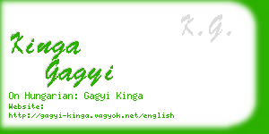 kinga gagyi business card